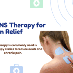 TENS therapy in physiotherapy for pain relief using electrode pads