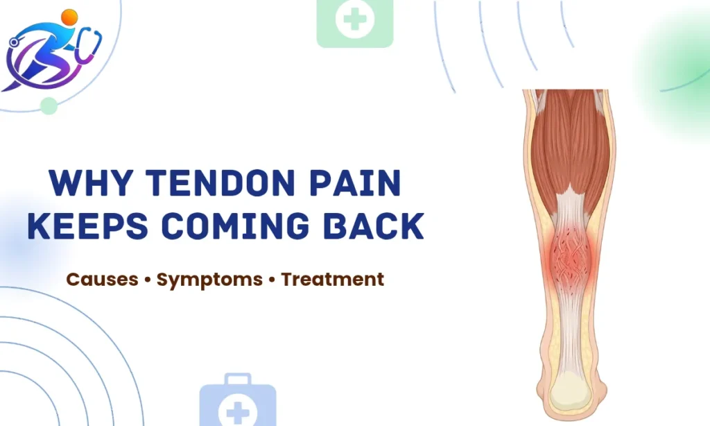 Tendinopathy causing tendon pain in Achilles with symptoms and treatment overview